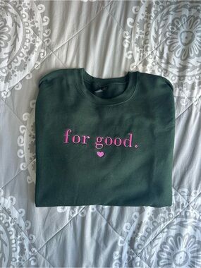 Custom Wicked “For Good” Crewneck